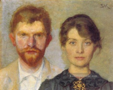 Retrato del matrimonio 1890 Peder Severin Kroyer Ölgemälde